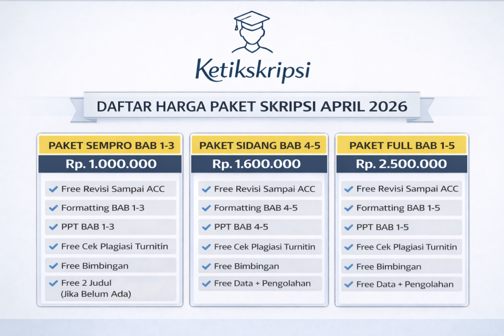 daftar harga paket skripsi april 2026