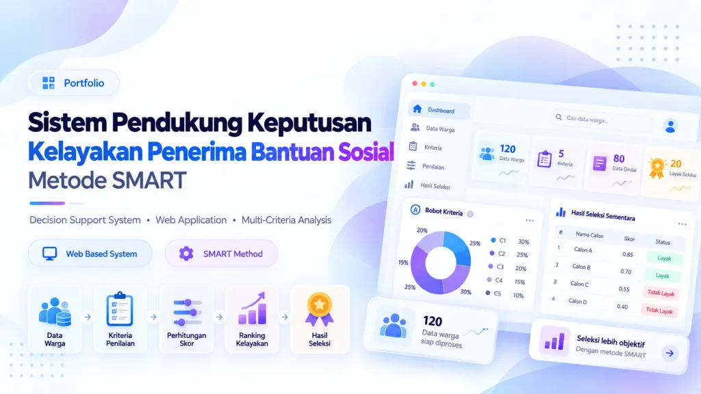Sistem Pendukung Keputusan Kelayakan Penerima Bantuan Sosial